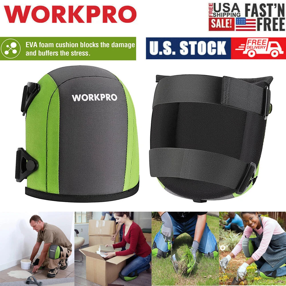 WORKPRO Garden Knee Pads Flooring Kneepads Foam Padding Comfortable Knee Cushion