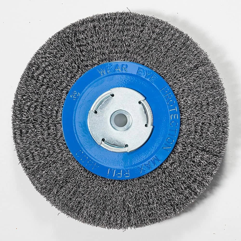 8" Inch Crimped Wire Wheel For Bench Grinder | Built Supply Co