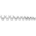 Performance Tool 10-Piece Metric Open End Crowfoot Wrench Set by Performance Tool
