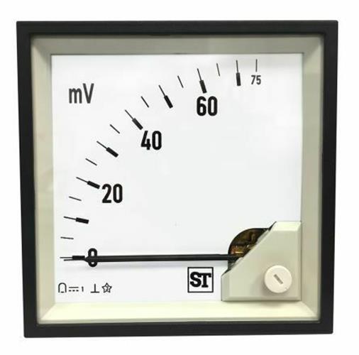 1 x Sifam Tinsley Sigma Analogue Panel Ammeter 75mV DC