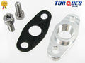 T3 T4 T04B T04E Garrett Turbo Billet Oil Return Flange 1/2" NPT + Bolts + Gasket
