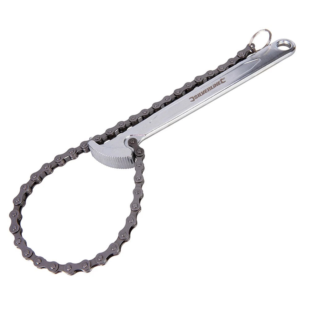 Chain Wrench Engine Oil Filter Remover Auto Fuel Filter Removing Hand
