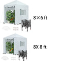 WORKPRO Portable Walk-in Greenhouse Instant Pop-up Gardening House 8'x 8'/8' x6"