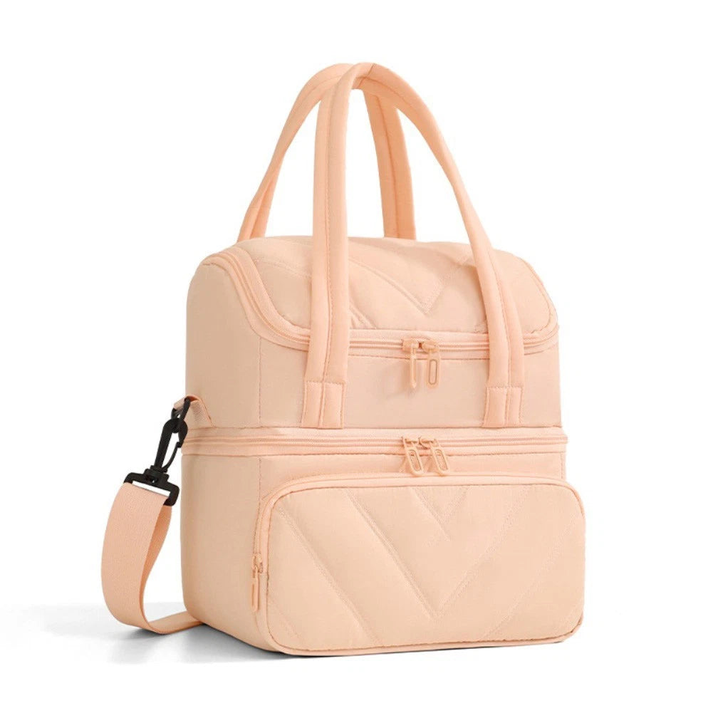 Insulated Double Deck Picnic Bag For Keeping Food Fresh And Drinks