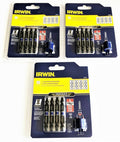 3 IRWIN 5pc IMPACT TORX DOUBLE END SCREW DRIVER BIT SET