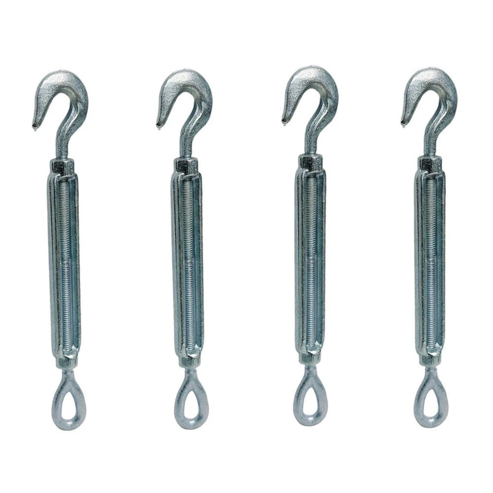 1/4" X 4" Turnbuckle Hook Eye Pulley Galvanized Drop Forge Turnbuckle