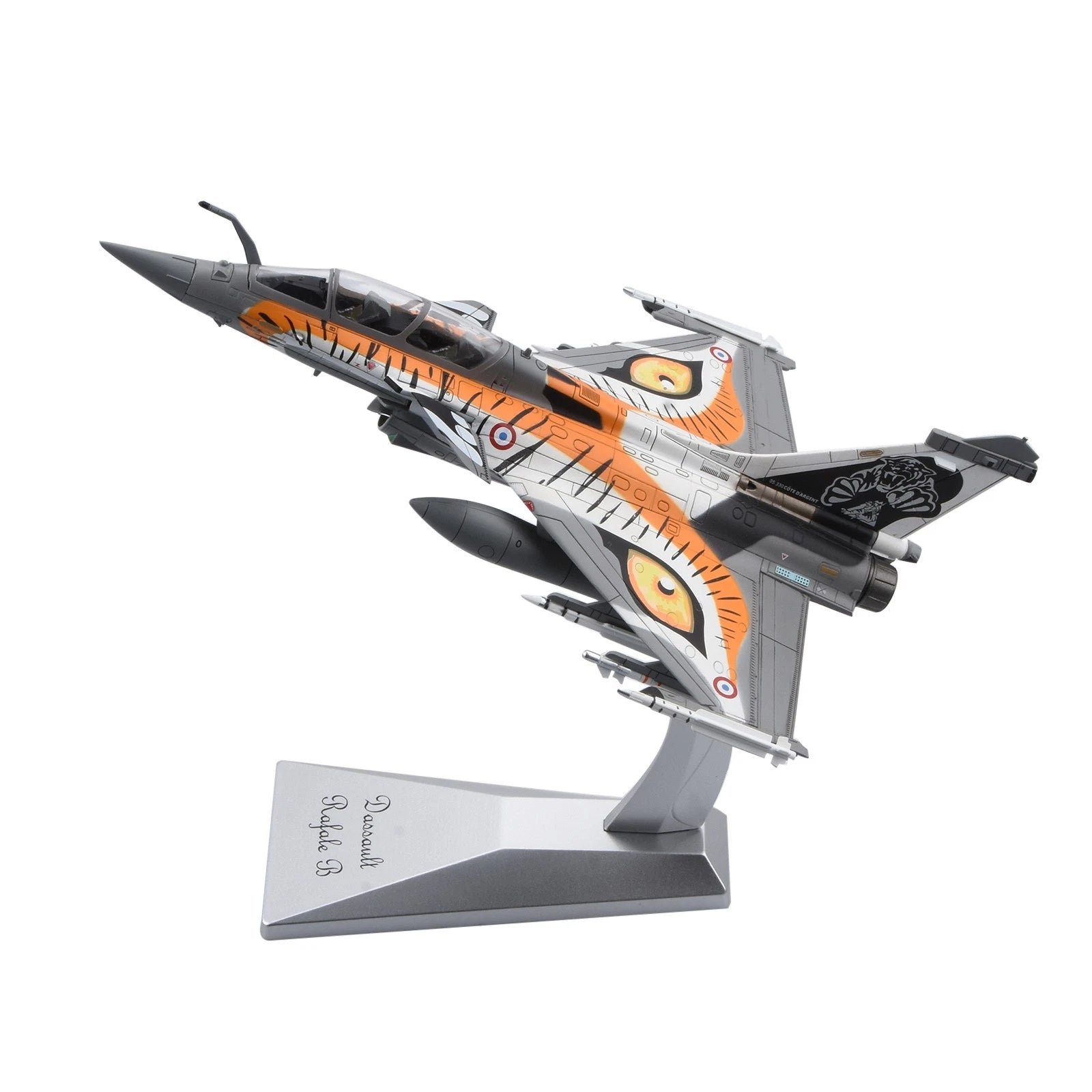 21cm Diecast Alloy 1/72 Scale Rafale B Tiger Fighter Model Miltary