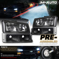LH+RH Clear Headlight+Packing+6000K LED Bulb for 2003-2