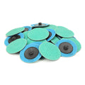 25 Pack - 2" 120 Grit Zirconia+Grind Aid Quick Change Sanding Discs
