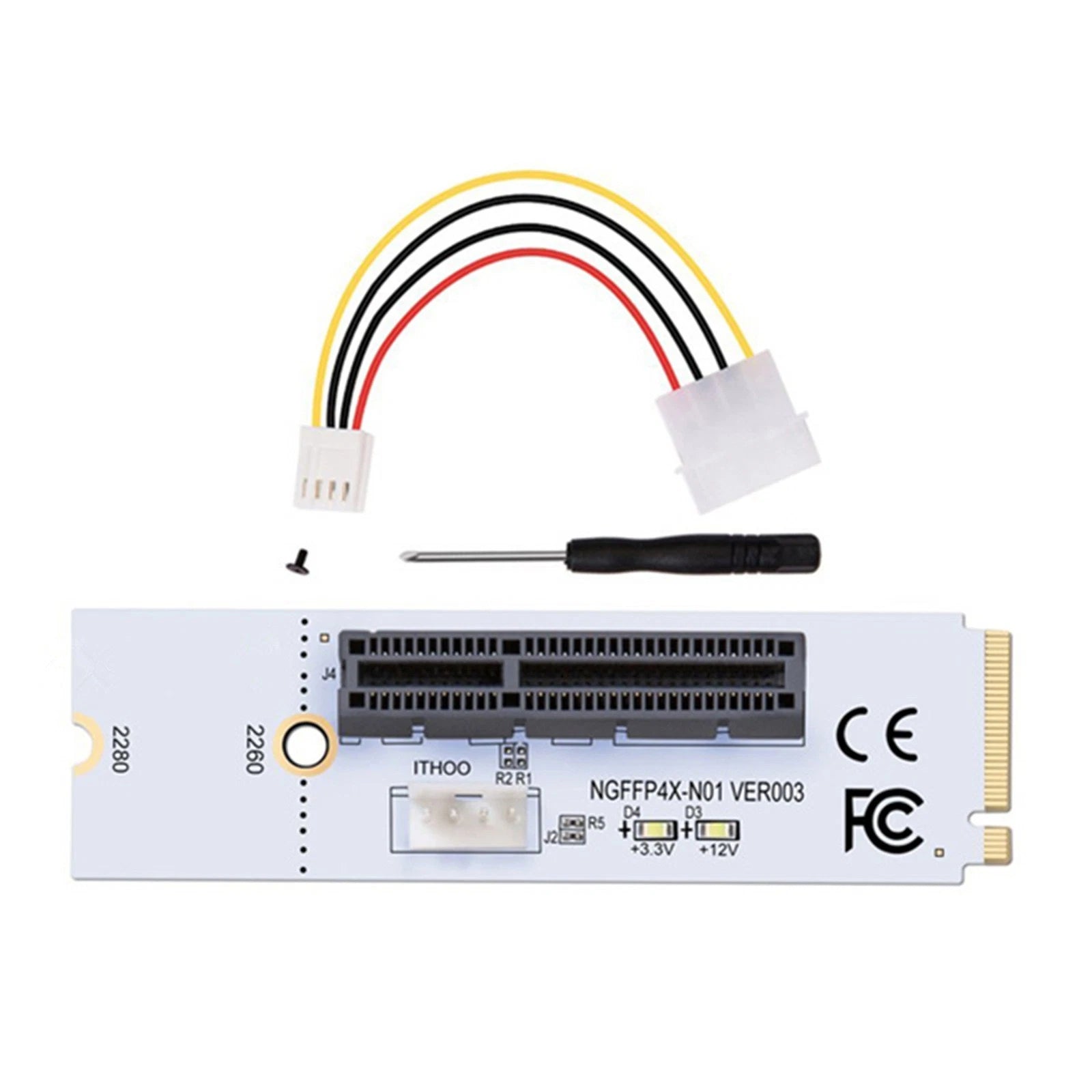 New Ngff M.2 M Key To Pci 4x Adapter No Driver Required For 1x 4x