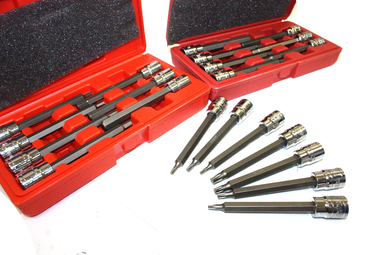 21pc 3/8-Drive Metric SAE Extra Long Shank Hex Torx Bit Socket Set by Unbranded