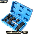 9PC Plastic Oil Pan Drain Plug Tool Set Non-Marring Wrench for Bmw