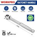 WORKPRO Low Profile 3/8-Inch Drive Ratchet Wrench 90-Tooth by WORKPRO