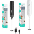 Haushof Electric Milk Frother Handheld Foam Maker Usb Type-c Whisk