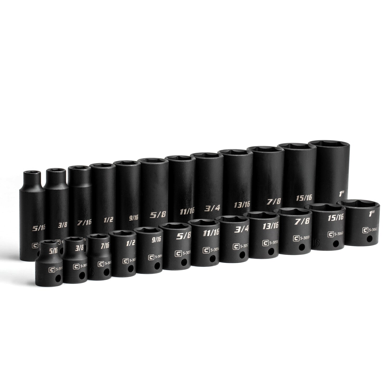 Capri Tools 3/8 In. Drive Shallow/deep Impact Socket Set, 6-Point