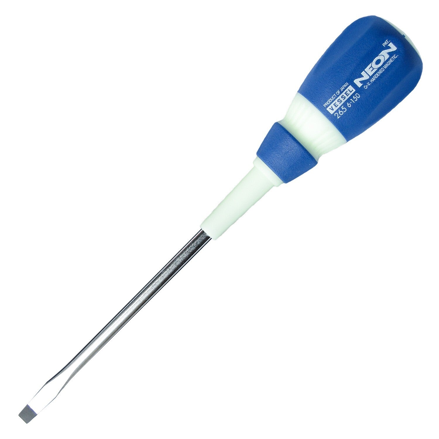 Vessel Neon Glow Screwdriver Slotted 1/4 x 6"