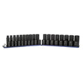 Capri Tools 1/2 In. Drive Shallow/deep Impact Socket Set W/ Rail,