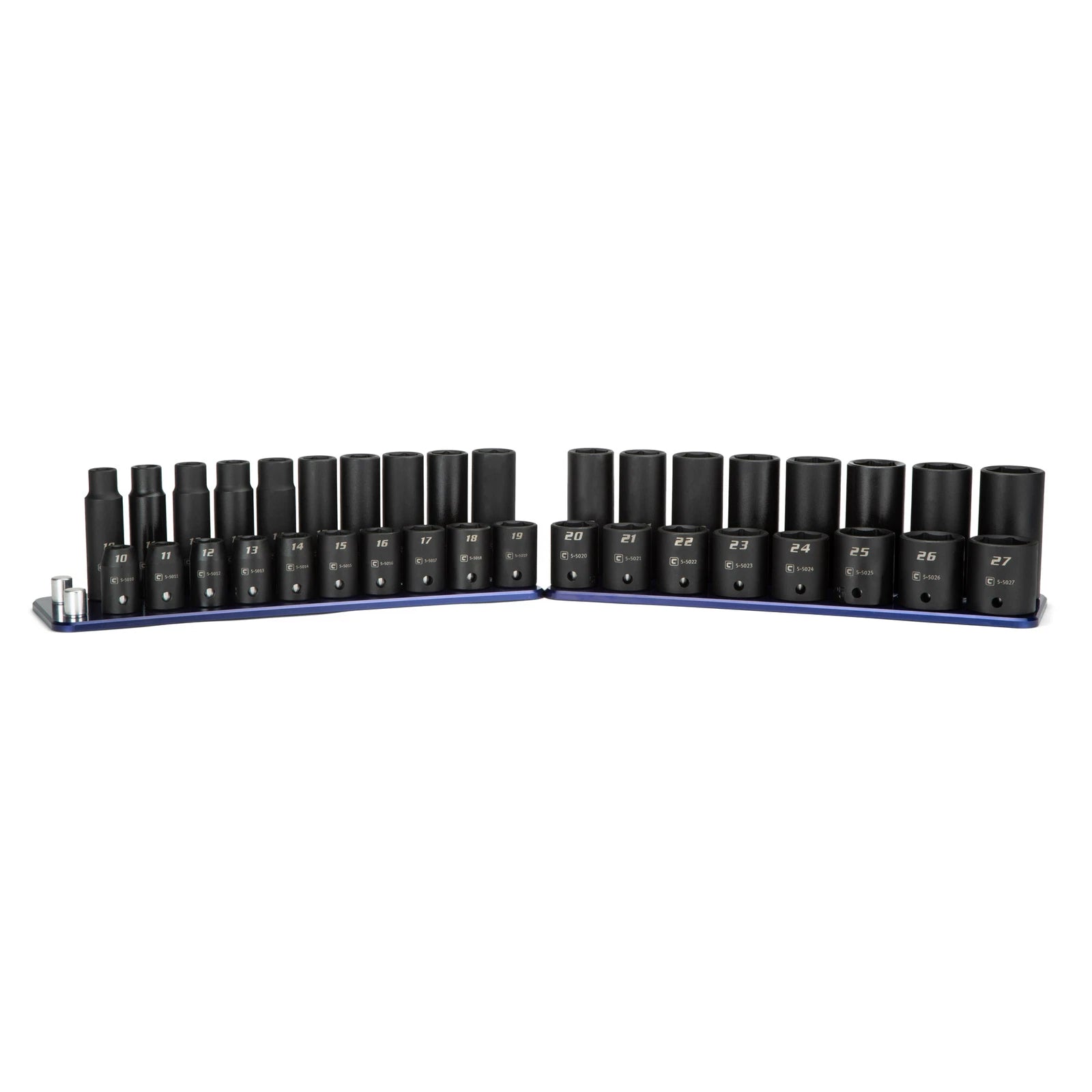 Capri Tools 1/2 In. Drive Shallow/deep Impact Socket Set W/ Rail,