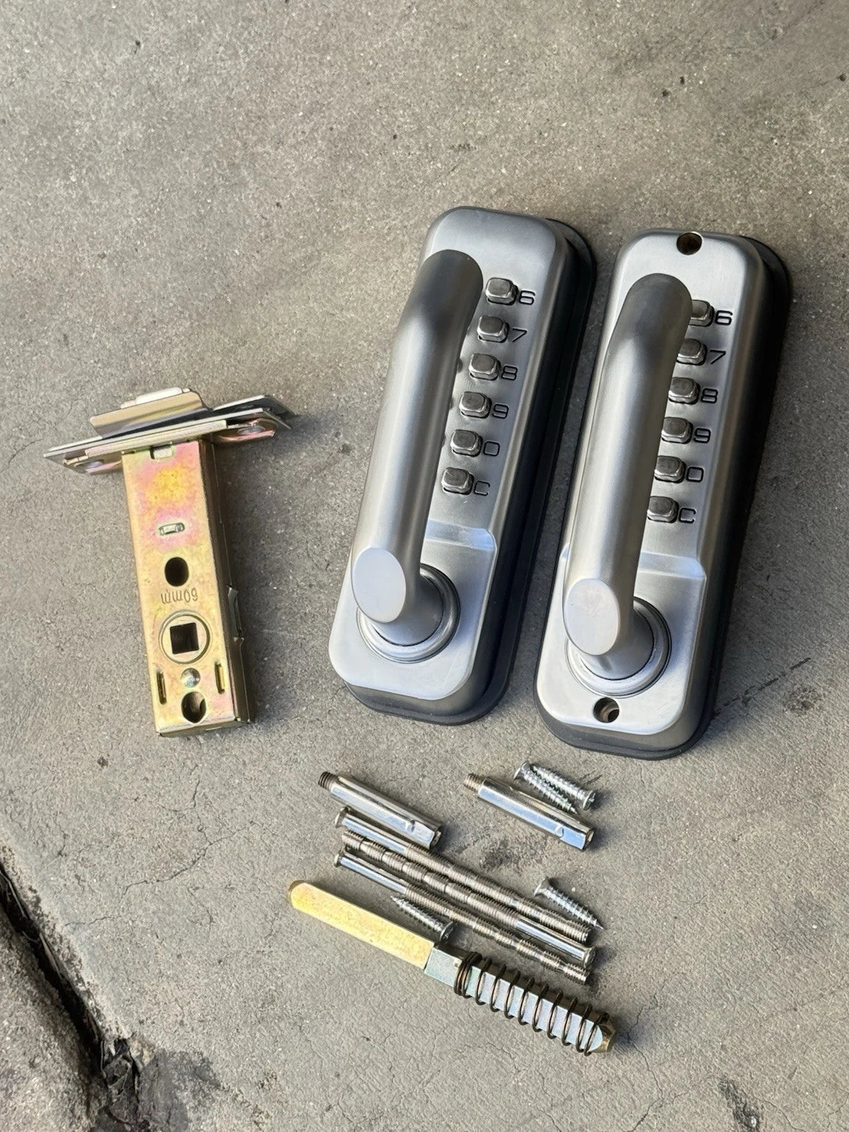 Push Button Combination Keyless Double Side Mechanical Code Entry