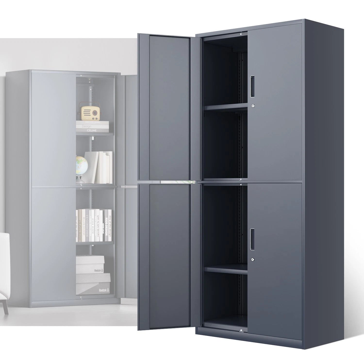15.71"d X 31.5"w X 70.87"h Metal Storage Cabinets | Built Supply Co