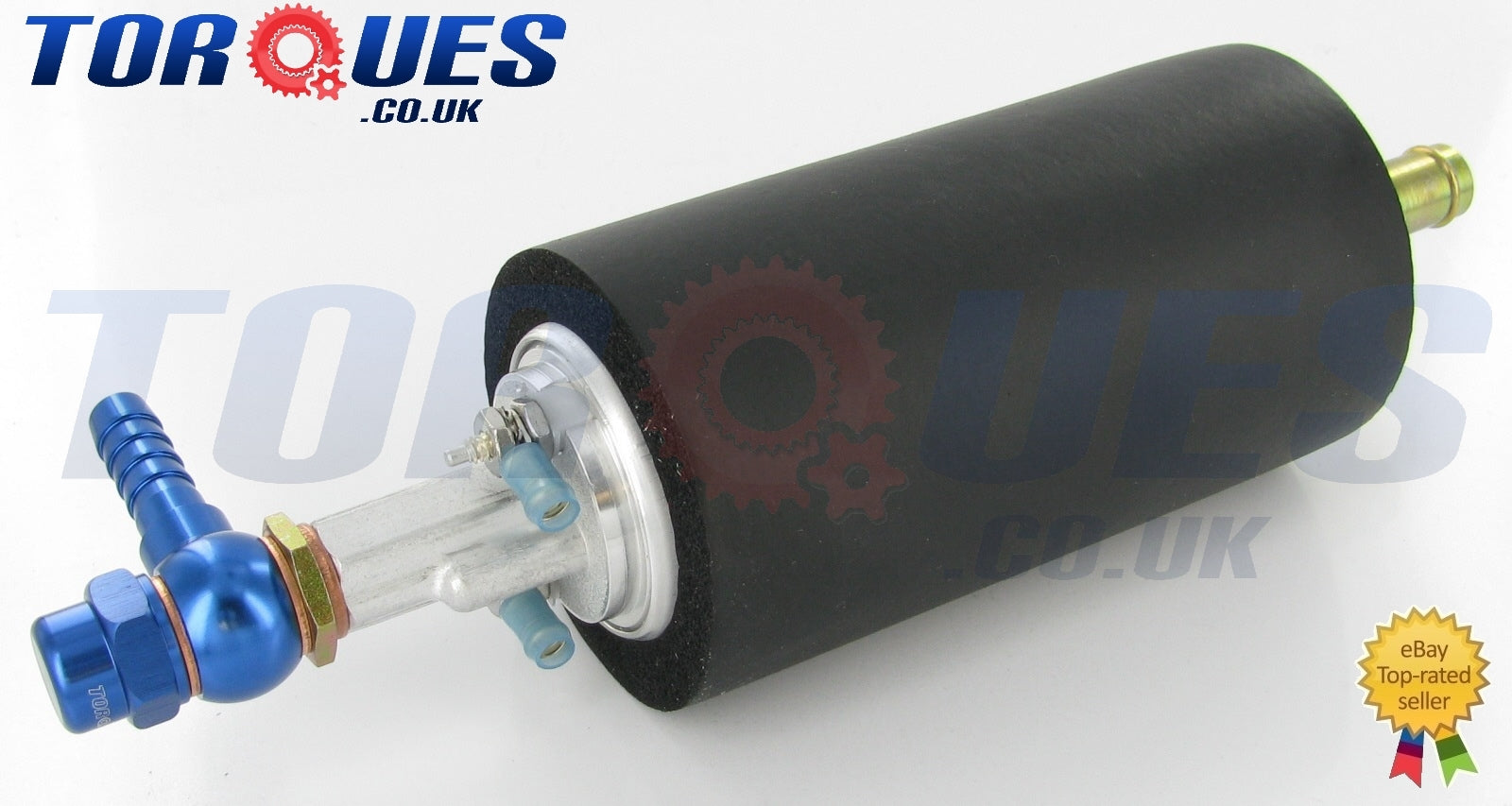 Walbro Gsl392 255 Lph - Inline Fuel Pump- Barbed Adapters 12MM Input