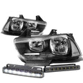 Black Housing Crystal Clear Headlight+corn<wbr/>er+L | Built Supply Co