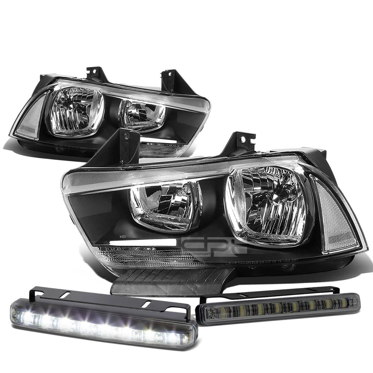 Black Housing Crystal Clear Headlight+corn<wbr/>er+L | Built Supply Co