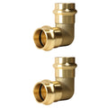 XFITTING 1/2" Push Fit x 3/8" Angle Stop Valve