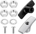 2 Piece RV Sewer Valve Handle Replacement with 4 Nuts 2 Gaskets 2