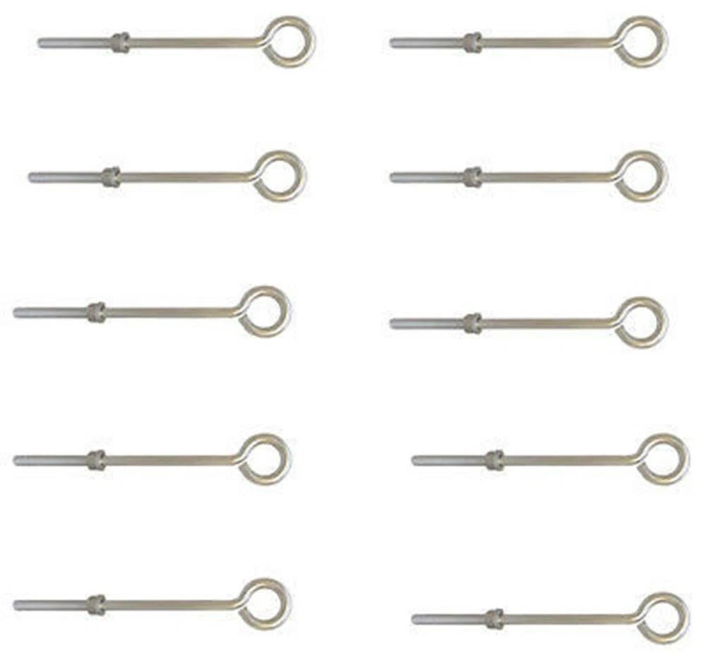 Stainless Steel 1/2'' X 12'' Turned Eye Bolt Nut And Washers