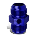 16an An16 Male Union 1/8" Npt Side Port Blue Aluminum Anodized