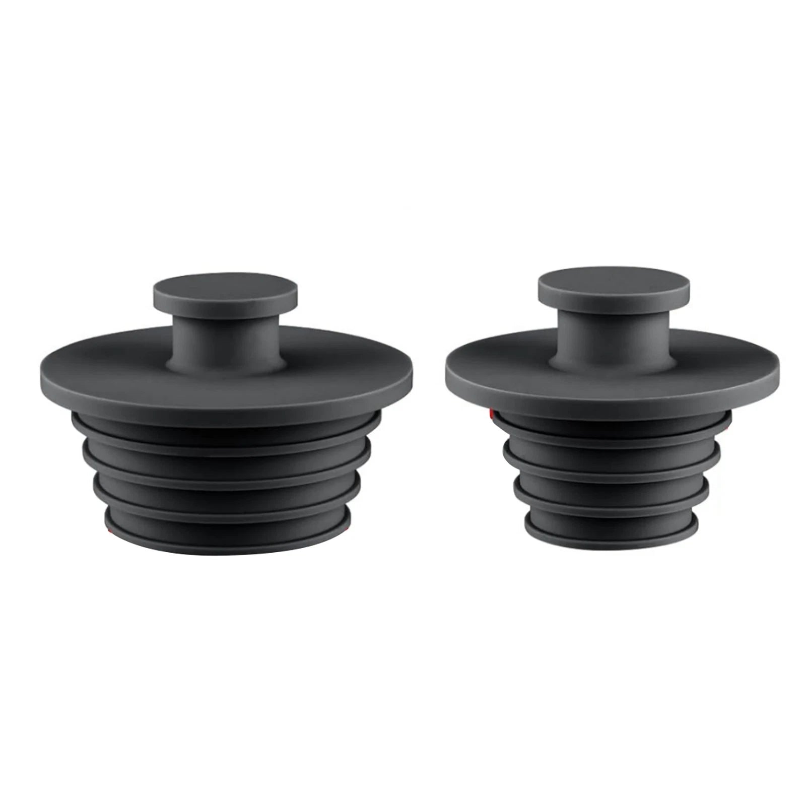 2 Pack Silicone Bathroom Drain Plug Sink Stopper Bathtub Shower Seal