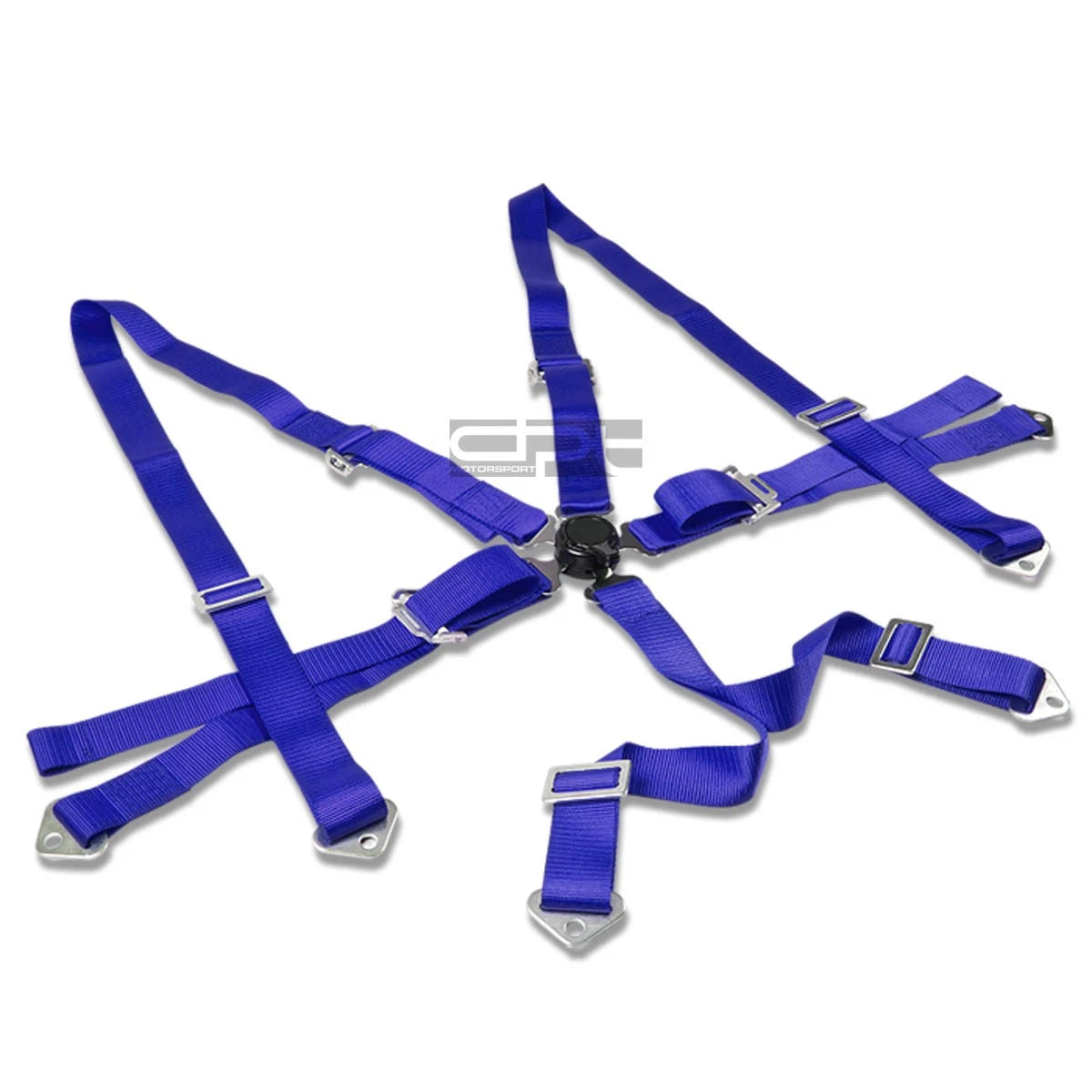6-point 2" Blue Nylon Strap Harness Safety | Built Supply Co