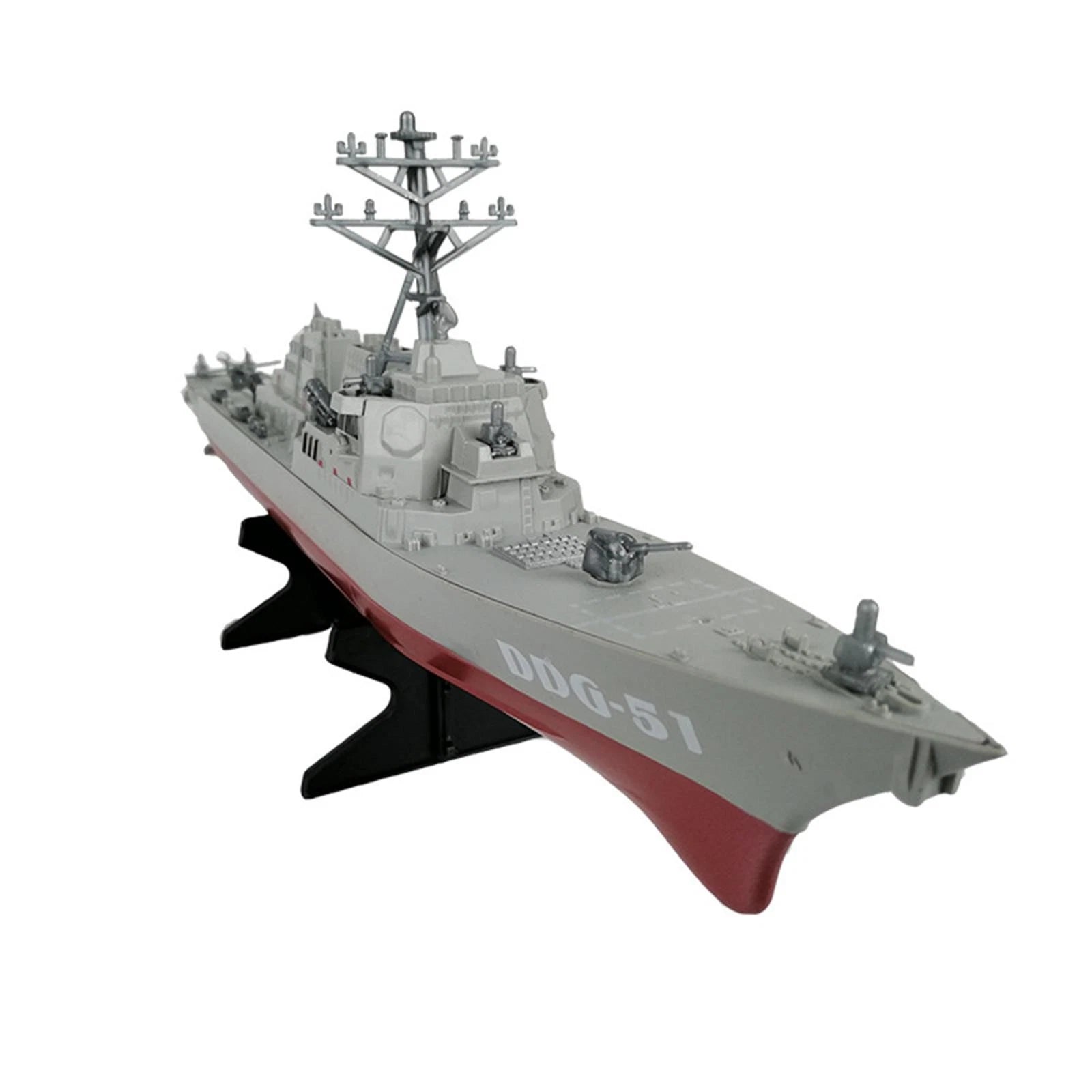 Plastic Destroyer Ornaments Military Ship Model Static Warship