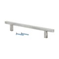 7-9/16" Center To Center,10-1/8" Long Stainless Steel Flat T Bar Pull