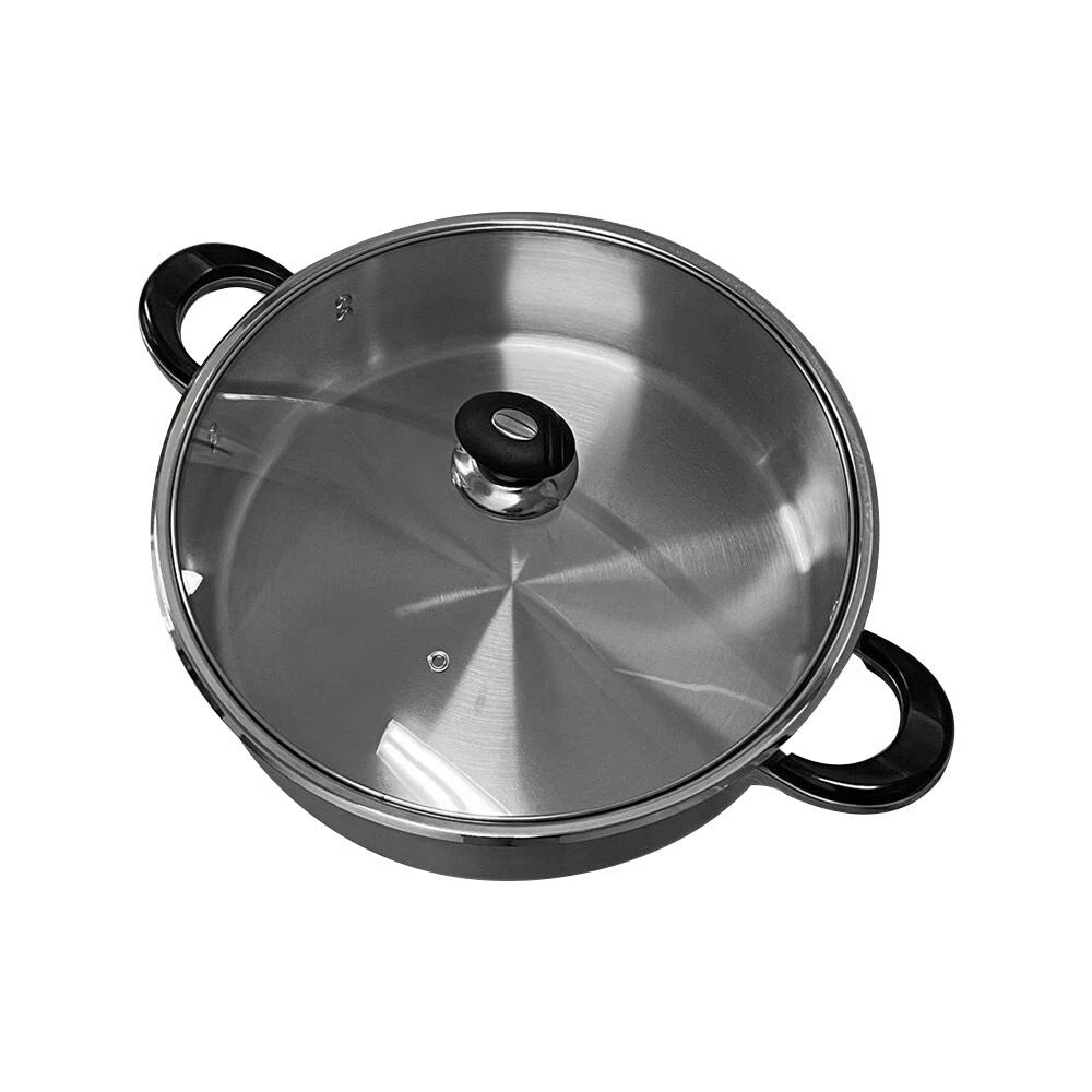 High Quality Stainless Steel Low Pot 18 Quart Lid Capsule Base