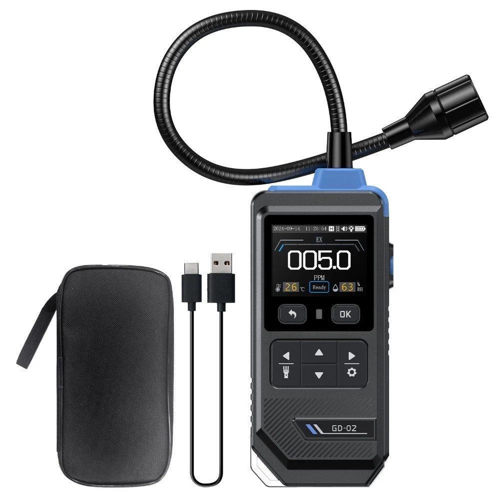 Gd02 Propane Gas Leak Detector 0 50000ppm Sensor With Alarm For Safety