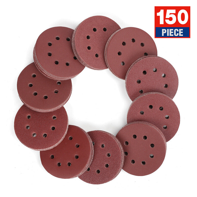 WORKPRO 150PC Sanding Disc Set 5-Inch 60-600 Grit