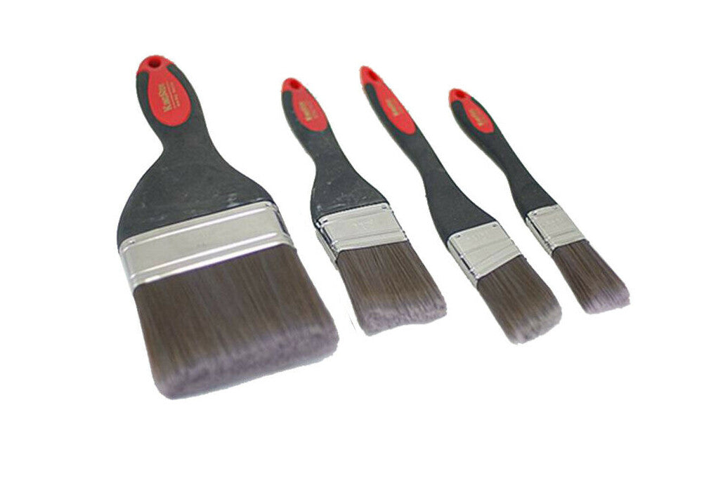 4pc Polyester & Bristle Paint Brush Dust Remover:1"-2"-2.5"-4"
