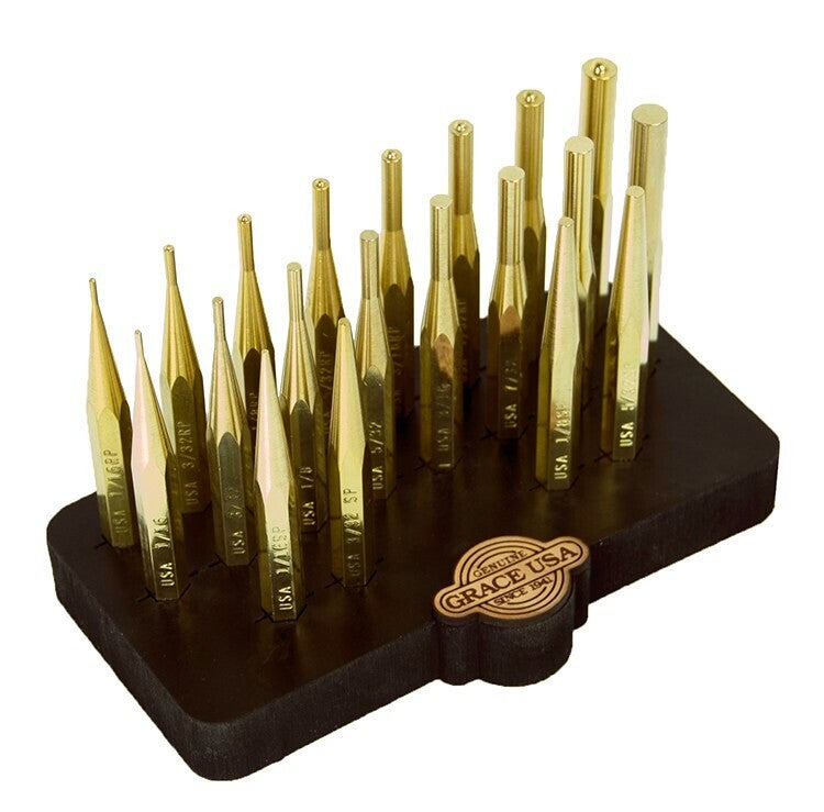 Grace 20pc Brass Gunsmith Punch Set