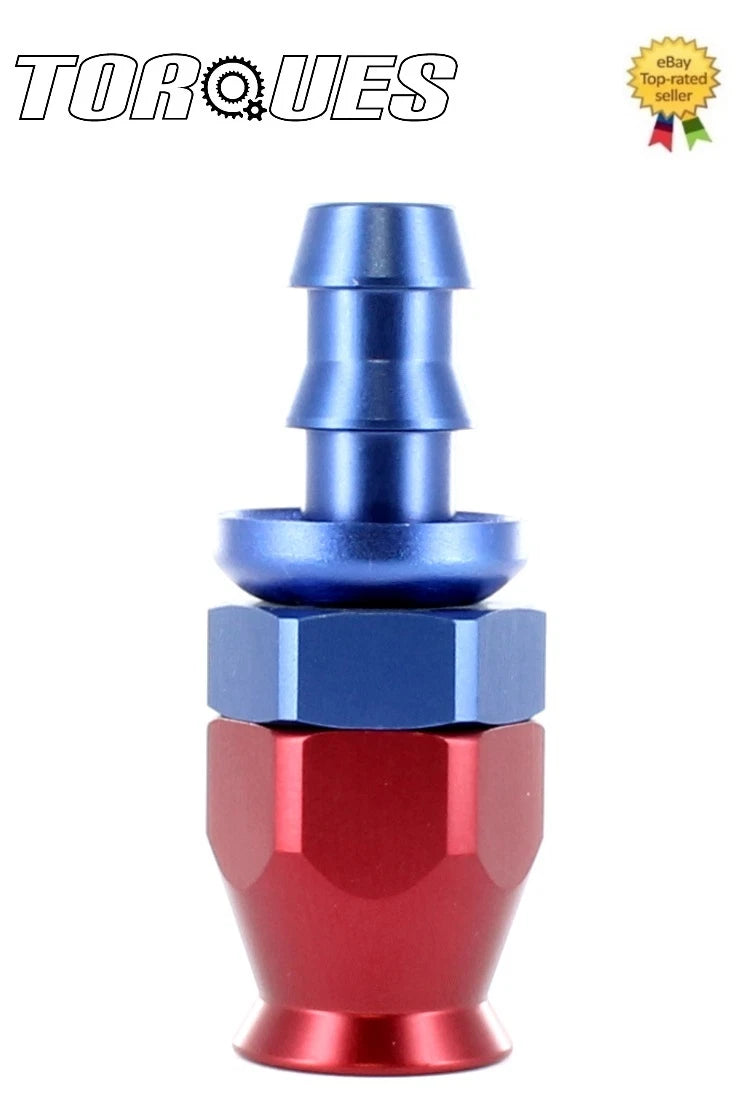 AN -6 (6AN JIC AN6) STRAIGHT PTFE Fuel Hose Fitting To 10mm Barb Adapter