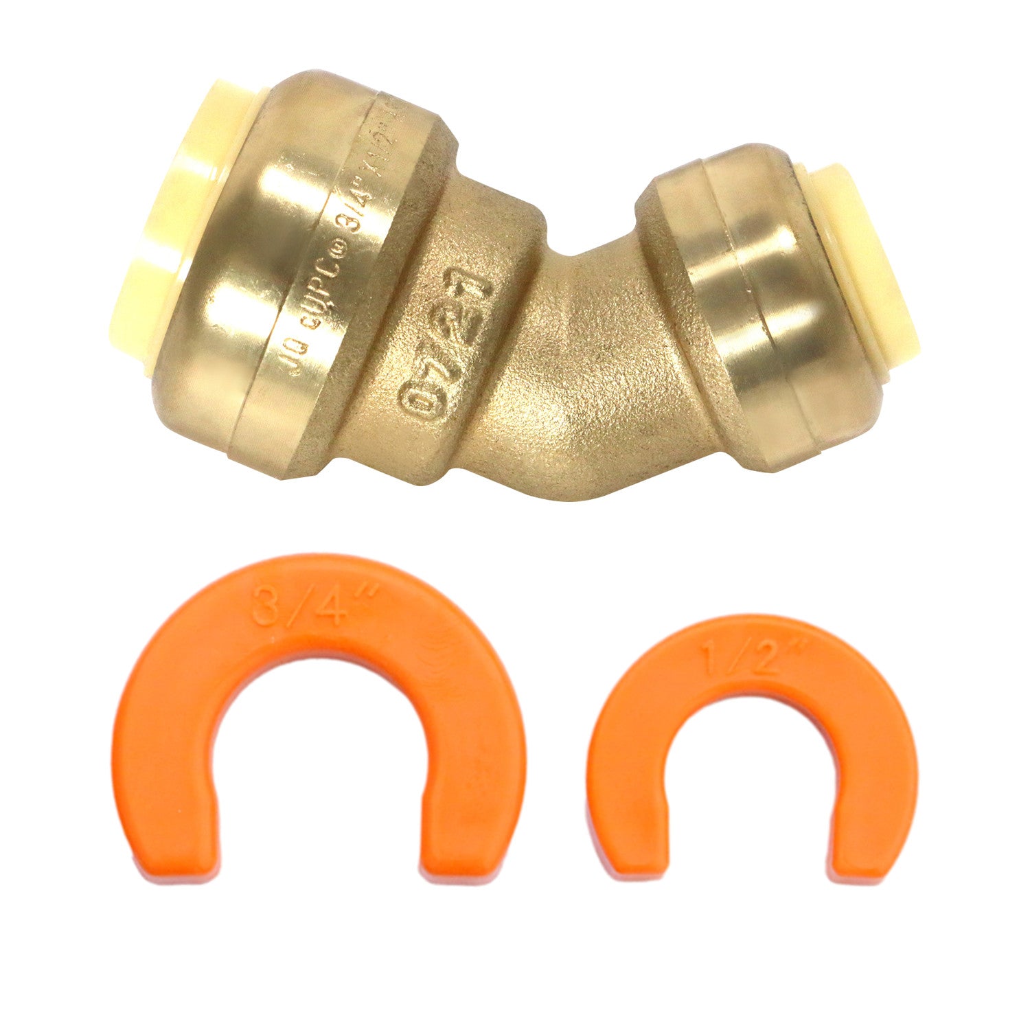 XFITTING Push Fit 45 Degree Elbow, 25 Pack