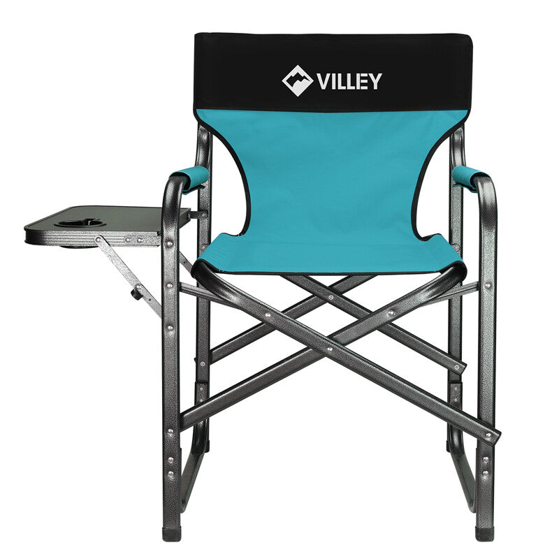 VILLEY Heavy Duty Director Chair Folding Camping Chairs Portable Foldable Chairs