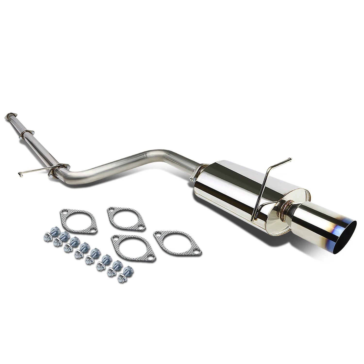 Fit 06-09 Eclipse 4g 2.4 4g69 4"burnt Muffler Tip Racing Catback
