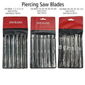 Set Jeweler Piercing Steel Sawblades Spiral Teeth Saw Repairing Blades
