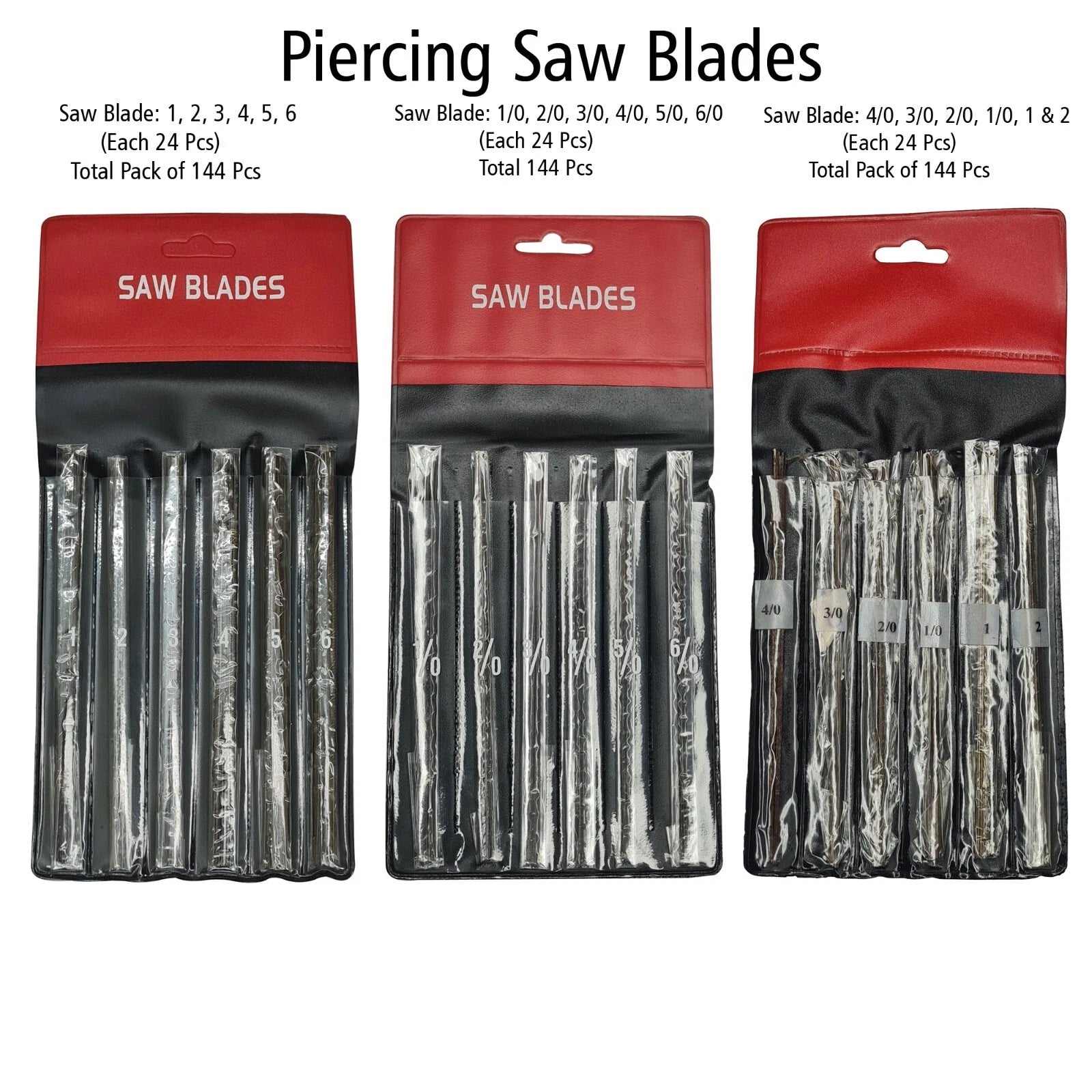 Set Jeweler Piercing Steel Sawblades Spiral Teeth Saw Repairing Blades