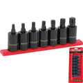 Neilsen Impact Star Bit Socket Set 7pc T40 To T70 1/2" Drive Torx Tool Kit by Neilsen