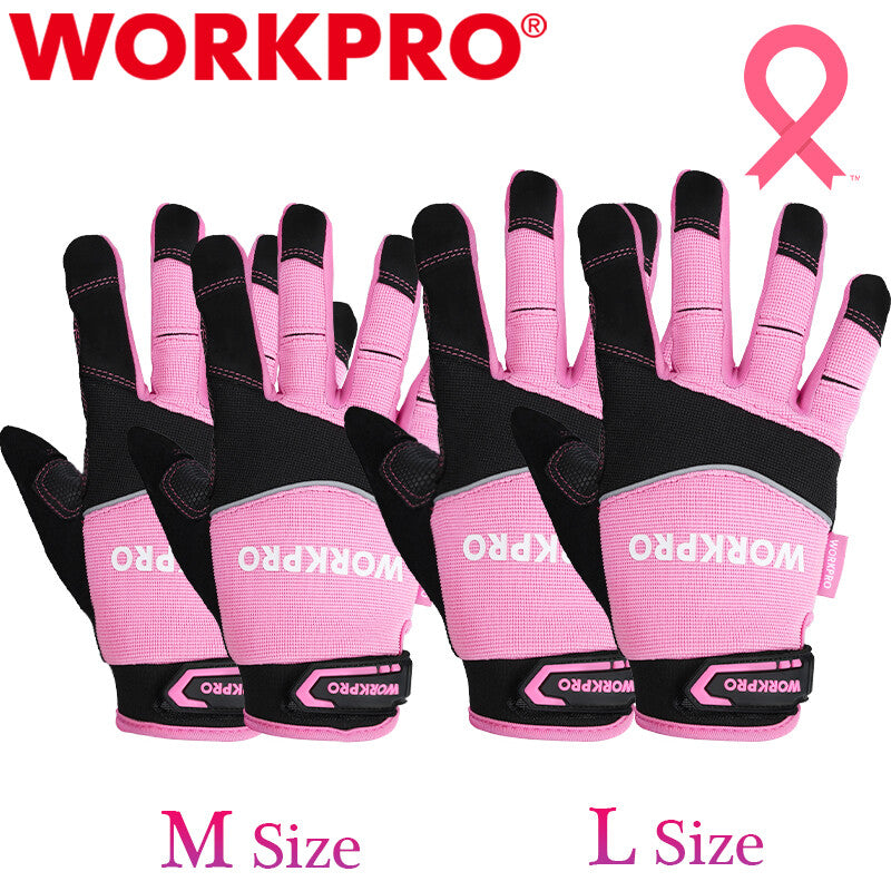 WORKPRO L+M Safety Work Gloves Touch Screen Non-Slip Mechanic Working