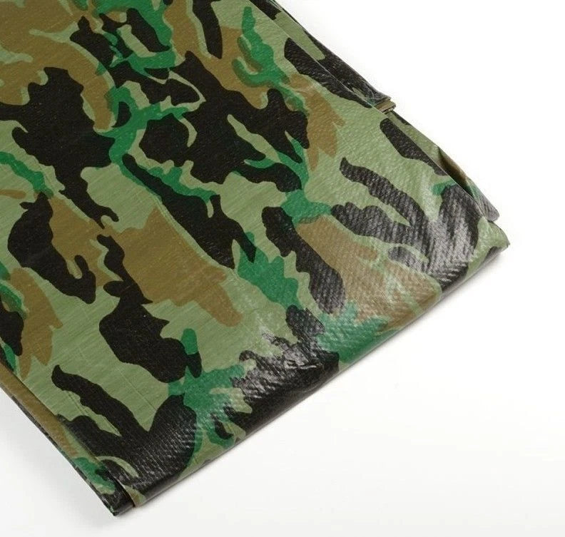 20' X 20' Tarp Cover Camouflage 5 Mil Waterproof Hunting Camping