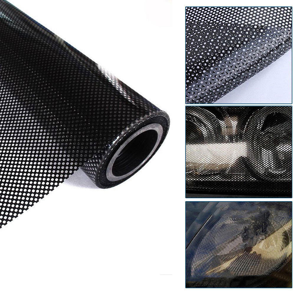 106*30cm Car Rear Tail Light Honeycomb Sticker Decor Auto Lamp Cover